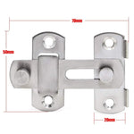 2PCS 3 Inch Stainless Steel Flip Latch Gate Latches Bar Lock, Sliding Door Lock for Improved Door Window Furniture Security - Quick Installation and Anti-Corrosion Design