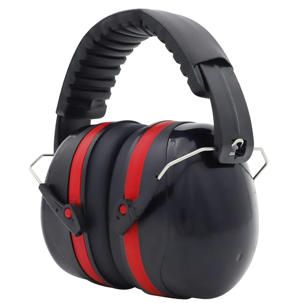 Ear Muffs for Noise Reduction, Foldable Noise Reduction Headphones NRR 26db-35db Noise Sound Protection for Studying, Meditating,Shooting Range,Mowing,Construction,Manufacturing, Woodwork