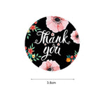 500 Pcs 1.5 Inch Thank You for Supporting My Business Gift Paper Labels Stickers, Gift Handmade Labels for Christmas Craft Card Making