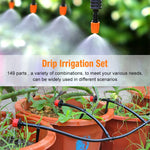 Drip Irrigation Kit for Home Garden 30 Plants with 30m Adjustable Micro DIY Irrigation Kit, Heavy Duty Drip Irrigation Accessories For 30 Pot with Install Kit