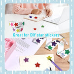 500Pcs Glitter Star Stickers, 1 inch/2.54cm Self Adhesive Small Star Stickers for Reward Charts, Incentive Stickers Sparkly Star Stickers for Kids Teachers School Office (8 Colors)