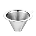 Upgraded Pour Over Coffee Filter, Coffee Dripper, Paperless Mess Stainless Steel Coffee Filter, Maker Two to Four Cup Coffee, Keeping Nature Coffee Flavour, Easy to Use and Clean-M