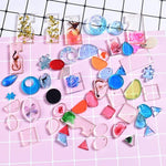 3Pcs Resin Mould for DIY Jewellery Keychains Pendant, Epoxy Resin Art Kit Resin Jewellery DIY Making Tool