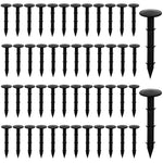 HASTHIP® 50 Pcs Landscape Staples for Securing Landscape Fabric, Ground Cover or Drip Irrigation Tubing, Anti-UV Plastic Garden Stakes Staples Securing Pegs (11cm)