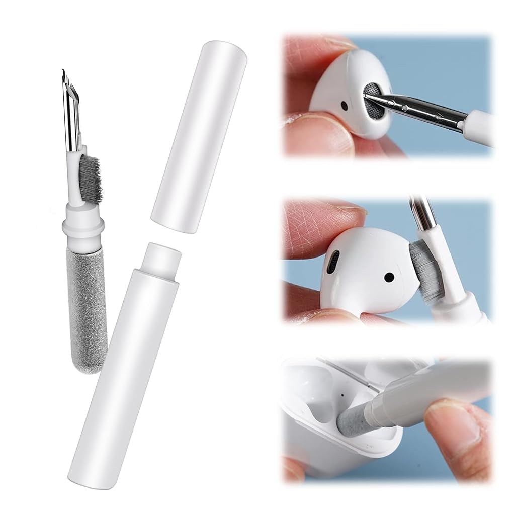 Earphone Cleaning Brush Set,Earbuds Clean Pen Earbud Dust Brush Earphone Case Cleaning Gadget for Airpods Pro MI Earbuds