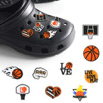 Sports Shoe Charms for Clog Sandals Bracelets Decoration, Baseball Softball Football Basketball Soccer Swim Charms for Kids Adult Party Favor