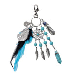 Dream Catcher Keyrings Keychain Tassel Feather Turquoise Collection Key Chain for Keyring Automotive Handbags