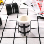 Washi Masking Tape Set, DIY Trains Railways Road Tape Decorative Masking Tape Collection DIY Trains Railways Washi Tape Road Sticker Rolls for Toy Cars