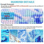 5D DIY Diamond Painting Kit Character, Full Diamond Painting, Starry Sky Embroidery, Home Wall Decoration and Children's Gifts(Multi 4), Aluminum, Metal 30x40 cm