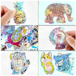 Holographic Sheet Self Adhesive Vinyl Sticker Photo Paper, Printable Laser Printing Paper A4 Waterproof Strong Foil Adhesive Backed Holo Vinyl for Inkjet Laser Printer -20 Sheets