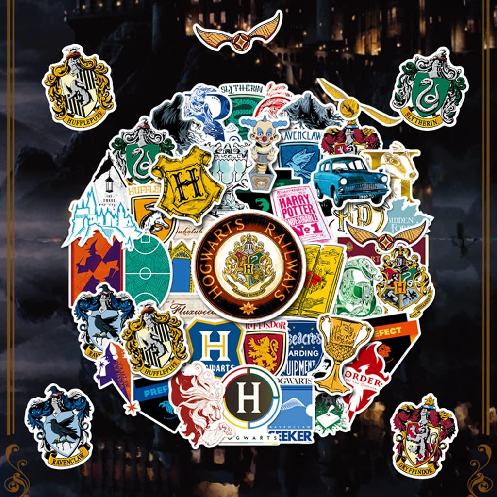 Hogwarts Cartoon Sticker H arry Potter Sticker Collection Sticker Graffiti Sticker for DIY Crafts Photo Album Stickers Art Stickers Skateboard Stickers Phone Case Sticker