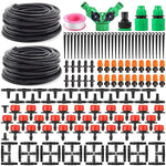 Drip Irrigation Kit for Home Garden 30 Plants with 30m Adjustable Micro DIY Irrigation Kit, Heavy Duty Drip Irrigation Accessories For 30 Pot with Install Kit