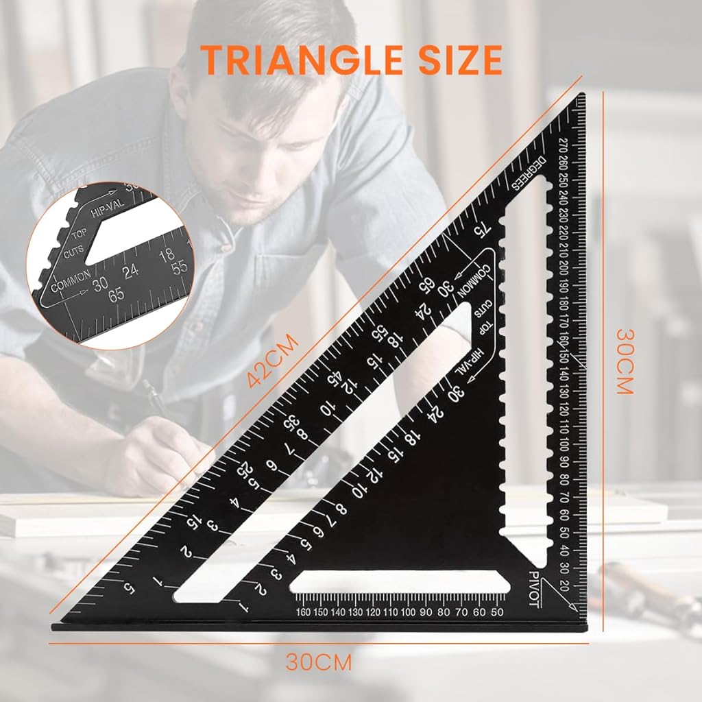 12 Inch Accurate Carpentry Square Tools