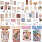 HASTHIP® 120 Piece Vintage Scrapbook Stamp Stickers Aged Antique Stickers Parchment Old Retro Paper Stickers for Personal Retro Crafts, Journaling Projects and Paper Collection Supplies