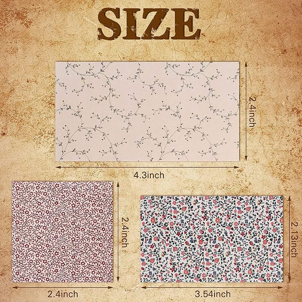 360 Sheets Vintage Scrapbook Paper Supplies DIY Journaling Supplies for Writing Drawing Scrapbook Materials for Craft Travel Journal 6 Sets