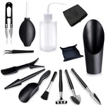 HASTHIP® 14pcs Gardening Tools Kit with Storage Bag & Mat, Plant Tools Kit for Home Gardening Agricultural Tools for Small Plants, Transplanting, Seedling, Succulent Planting