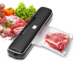 Vacuum Sealer Full Automatic Food Sealing Machine with Manual Vacuum Dry & Moist Food Modes, Compact Food Vacuum Sealer with 10 BPA-Free Seal Bags for Meat, Vegetable, Fruit