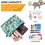 Cosmetic Bag for Women, Cartoon Printed Makeup Bag Polyester Multipurpose Organizer Pouch, Travel Toiletry Bag Beauty Cosmetics Bag, Zipper Pencil Pouch