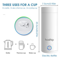 HASTHIP® Travel 0.4 Litre Portable Electric Water Bottle