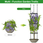 110 * 22CM Garden Plant Support Cages Stakes for Vine, Flower, Vegetable, Pot Trellis, Round Climber Plant Support for Home Indoor & Outdoor