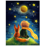 Diamond Painting Kit, 12x16inch The Little Prince and Wolf 5D Diamond Painting Kit for Adults & Kids, Very Suitable for Home Leisure and Wall Decoration, Gift for Kids and Adults