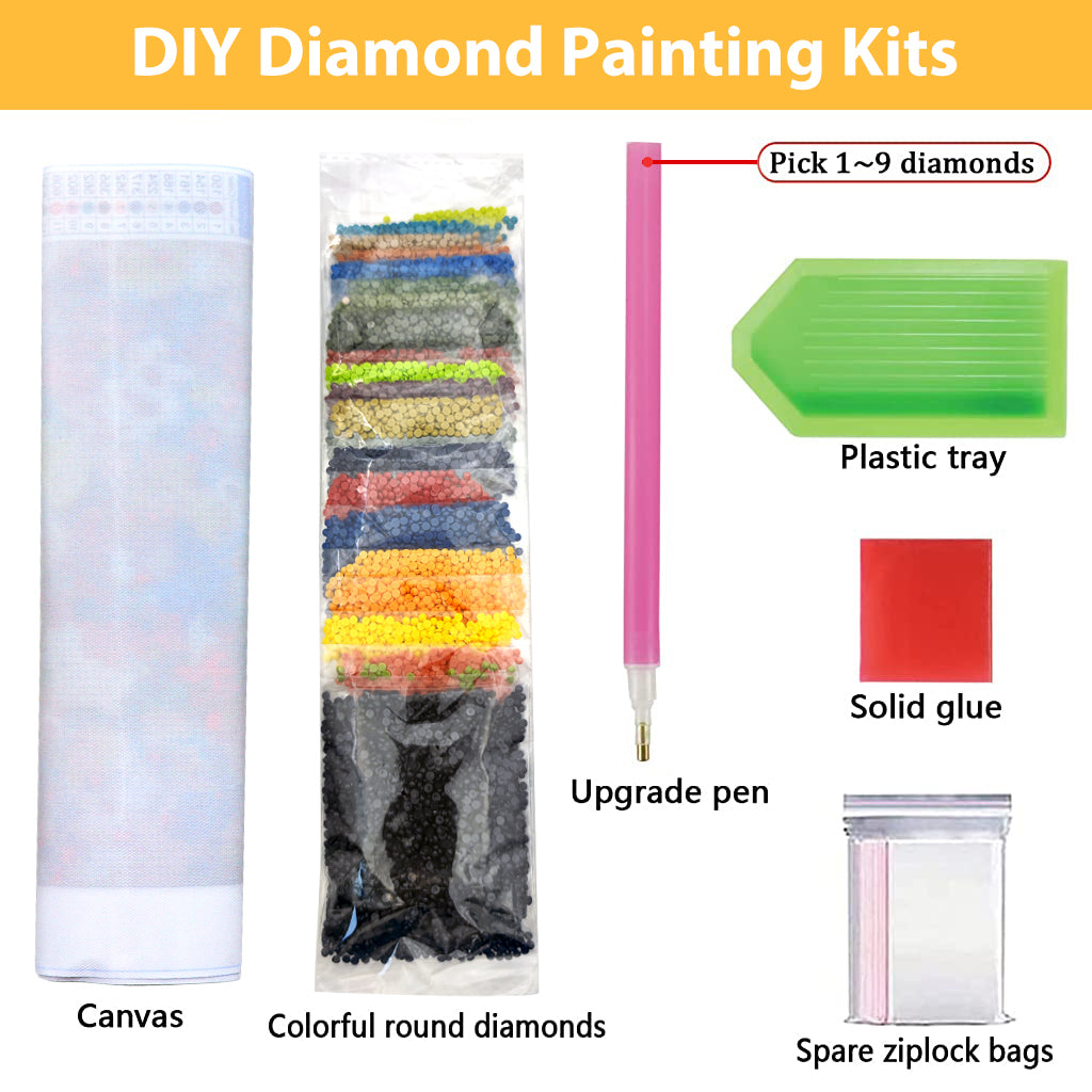 Diamond Painting Kit, 12x16inch The Little Prince and Wolf 5D Diamond Painting Kit for Adults & Kids, Very Suitable for Home Leisure and Wall Decoration, Gift for Kids and Adults