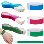 HASTHIP® 300 Pack Paper Wristbands Neon Wrist Bands for Events Variety Neon Wrist Bands Lightweight Concert Wristbands Colored Waterproof Hand Bands for Party(100*Green+100*Rose Red+100*Blue)