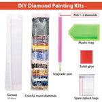 HASTHIP® 5D Diamond Painting Kit, 27.5 X 15.7inch Large Size Black Bear Diamond Painting Kits for Adults, DIY Full Drill Crystal Rhinestone Arts and Crafts, Art Diamond Painting for Home Wall Decor
