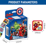 200Pcs Avengers Stickers for Kids Rewards, 0.98 inch Avengers Cartoonish Sticker of 10 Patterns, Party Bag Fillers Boys Girls Teachers as Reward Craft Scrapbooking in Box Gift Set