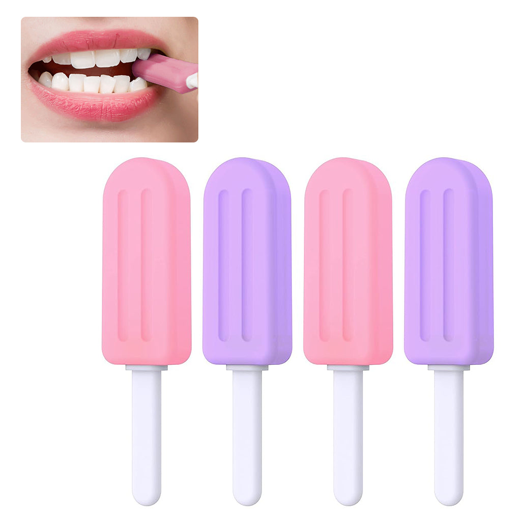 4pcs Chewies for Invisalign Aligner, Aligner Tray Seaters Chewies for Aligner Trays Chompers Aligner Trays (Taro & Peach flavor)