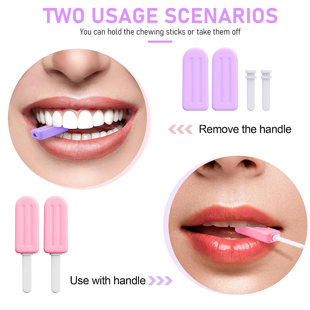 4pcs Chewies for Invisalign Aligner, Aligner Tray Seaters Chewies for Aligner Trays Chompers Aligner Trays (Taro & Peach flavor)