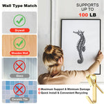 Picture Hanging Kit, 330Pcs Heavy Duty 10lbs-100lbs Metal Picture Hangers with 164 Hooks, 166 Nails, Photo Frame Hooks for Wall, Wall Hooks for Photo Frames 5 Sizes Wall Mounting Hook