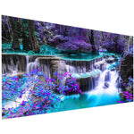 HASTHIP® 5D Diamond Painting Kit, 27.5 X 15.7inch Large Size Waterfall Diamond Painting Kits for Adults, Art Diamond Painting for Home Wall Decor
