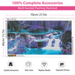 5D Diamond Painting Kit, 27.5 X 15.7inch Large Size Waterfall Diamond Painting Kits for Adults, Art Diamond Painting for Home Wall Decor