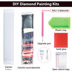 HASTHIP® 5D Diamond Painting Kit, 27.5 X 15.7inch Large Size Moon Tree Diamond Painting Kits for Adults, DIY Full Drill Crystal Rhinestone Arts and Crafts, Art Diamond Painting for Home Wall Decor