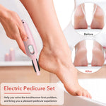 Callus Remover for Feet Electric USB Rechargeable Cordless Foot for Callus & Dead Skin Removal Ajustable Power Cordless Pedicure Device for Foot Callus & Feet Care