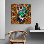 Diamond Painting Kit, 5D Diamond Painting Kit for Adults & Kids, 30 * 30cm Owl Full Drill Rhinestone Embroidery Cross Stitch Pictures Arts Craft for Home Wall Decor (Mandala)