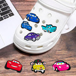 20pcs Car Shoe Charms for Clog Sandals Shoes DIY Decoration, Cartoon HyperCar Shoes Charm MegaCar PVC Race Cute Clog Pins for Boys Holiday Birthday Gifts Party Favor