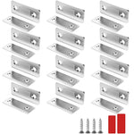 HASTHIP® 12 Pack Cabinet Magnetic Catch, Ultra Thin Magnets Door Latch, Adhesive Drawer Magnet Catch for Kitchen Door Closet Drawer Magnetic Cabinet Latch