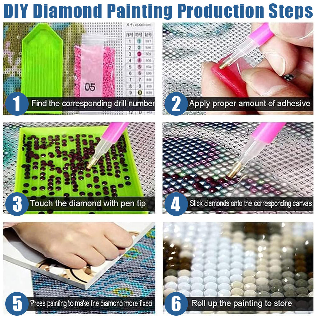 Diamond Painting Kit, 12x16inch Cartoon Stitch Diamond Painting, 5D Diamond Painting Kit for Adults & Kids, Suitable for Home Leisure and Wall Decoration, Gift for Kids and Adults