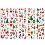 10 Sheet Christmas Tattoo Sticker Makeup Tattoo Sticker Cute Face Tattoo Sticker for Christmas Party Fun Christmas Face Sticker for Xmas Makeup, Theme Party