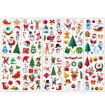 HASTHIP® 10 Sheet Christmas Tattoo Sticker Makeup Tattoo Sticker Cute Face Tattoo Sticker for Christmas Party Fun Christmas Face Sticker for Xmas Makeup, Theme Party