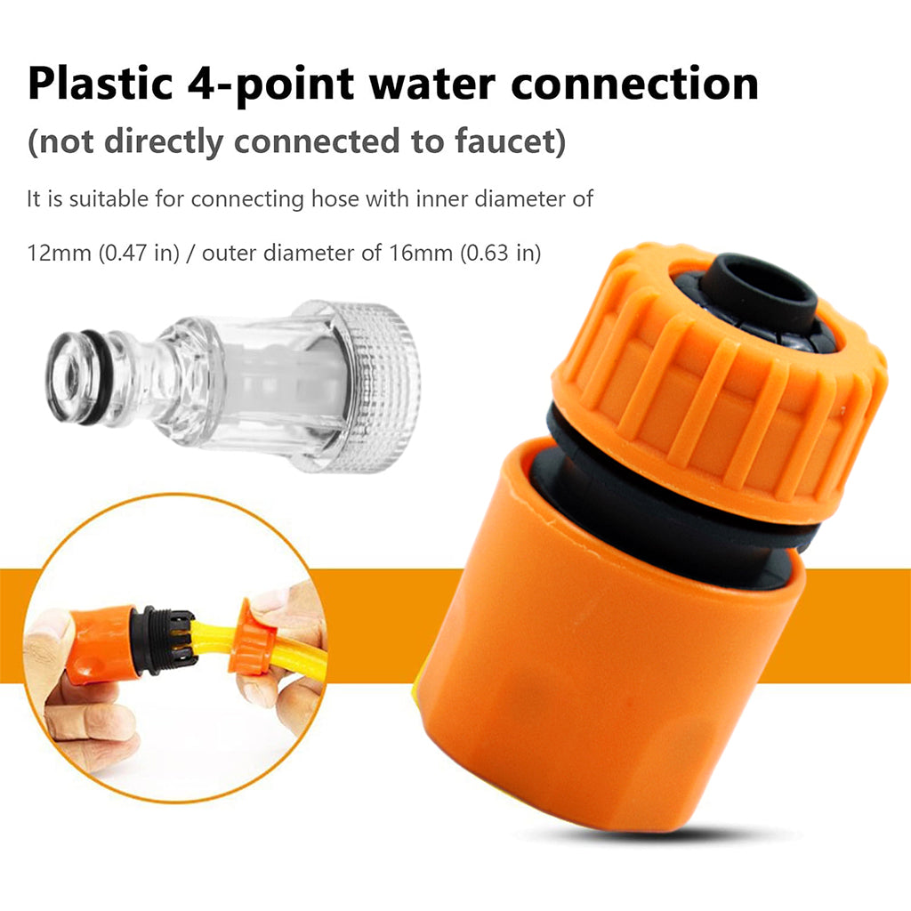 HASTHIP® High Pressure Washer Quick Connector with Filter Connector, Garden Hose Fitting Set Includes 3/4" Inlet Nozzle, Quick Connector Suitable for Ballorex, Starq, Gaocheng, JPT, Bosch, ResQtech