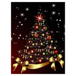 Diamond Painting Kit, 12x16inch Christmas Wall Decor Christmas Tree, 5D Diamond Painting Kit for Adults, Suitable for Wall Decoration, Christmas Decorations Items, No Frame