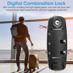 TSA Locks for Luggage, Portable TSA Customs Code Lock, 3-Digit Number Combination Padlock TSA Lock Luggage, TSA007 Approved Zipper Number Lock, Suitcase Travel Bag Code Combination Locks