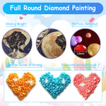 Diamond Painting Kit, 12x16inch Blue Elephant Diamond Painting, 5D Diamond Painting Kit for Adults & Kids, Very Suitable for Home Leisure and Wall Decoration, Gift for Kids and Adults