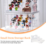 Acrylic Display Rack for Figures Collection Garage Kits POP MART Blind Box Figures Desk Decoration Figures 4-Layer Transparent Acrylic Display Rack for Anime Figures Toy, Perfume, Model Toy