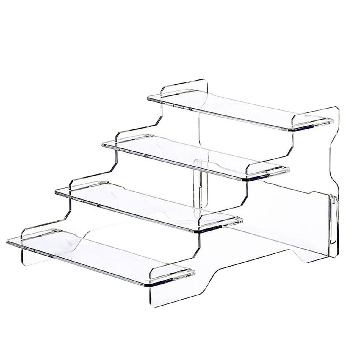 Acrylic Display Rack for Figures Collection Garage Kits POP MART Blind Box Figures Desk Decoration Figures 4-Layer Transparent Acrylic Display Rack for Anime Figures Toy, Perfume, Model Toy