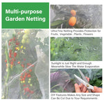 HASTHIP® 2.5*5m Ultra Fine Garden Mesh Netting for Plant Protctive, Durable PE Plant Netting Cover for Protect Your Vegetables, Fruits, Flower & Trees, Greenhouse Cover Protection Mesh Net Covers