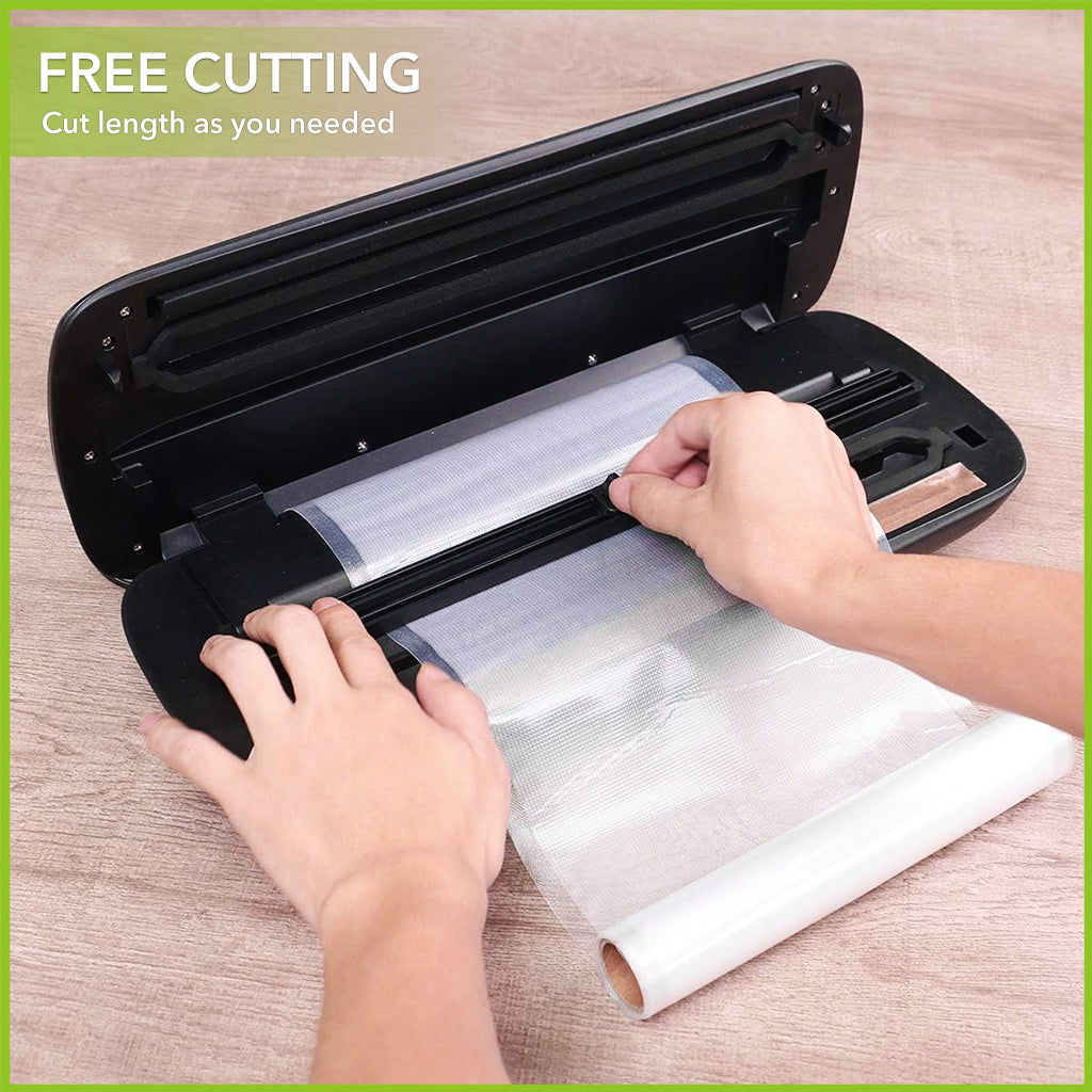 Vacuum Sealer Bags, 4 Pack 2 Roll 11" x 20' and 2 Roll 8" x 20' Commercial Grade Bag Rolls, 2 Sizes, Leakproof, Puncture Resistant, Food Vac Bags for Storage, Meal Prep or Sous Vide